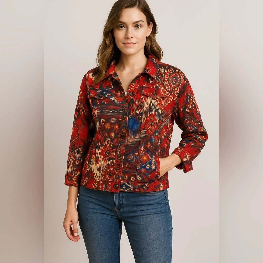 Chico's Multicolor Jacket - Picture 9 of 10